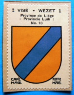 Prov Liège N013 Visé Wezet Timbre Vignette 1930 Café Hag Armoiries Blason écu TBE - Thé & Café