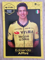 Card Edoardo Affini - Team Visma-Lease A Bike - 2024 - Cycling - Cyclisme - Ciclismo - Wielrennen - Cyclisme