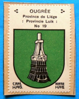 Prov Liège N019 Ougrée Timbre Vignette 1930 Café Hag Armoiries Blason écu TBE - Thee & Koffie