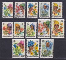 GUINEE N°  273 à 283, A67 & 68 ** MNH Neufs Sans Charnière, TB (D7793) Guinéennes Et Fleurs - 1966 - República De Guinea (1958-...)