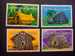 52 PAPUA NEW GUINEA / NUEVA GUINEA 1976 / CASAS TIPICAS / YVERT 305 /08 MH - Papua-Neuguinea