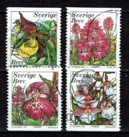 Sweden 1999 - Yv 2096/99 - Flowers, Orchids, Flore, Orchidées - Used - Usati