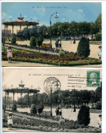 2 CPA * ANGERS Le Jardin Du Mail En Couleur & Les Jardins Du Mail Et Le Kiosque * Même Photo Mais Editeurs N.G. & A.B. - Angers