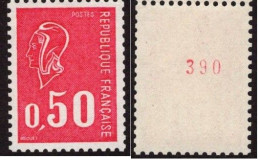 FRANCE - YT N° 1664b Marianne De Béquet, Avec N° Rouge. Bas Prix, à Saisir. - 1971-1976 Marianne (Béquet)