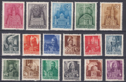 Hongrie 1943 Mi 705-721 * Série Complète Église En Hongrie (A18) - Unused Stamps