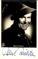 CPA Schauspieler Paul Richter, Portrait, Autogramm, Hut - Acteurs