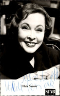 CPA Schauspielerin Hilde Sessak, Portrait, Autogramm, Star Revue - Schauspieler