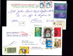 St.Post.1999, Assicurata 6800 E Raccomandata 4800 Lire, Da Maddaloni Succ. 1 E Vignola, Vari Valori, Buste Non Fil (Re)B - 1991-00: Poststempel