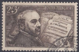 France 1942 N° 542 Emmanuel Chabrier Musicien (H42) - Usados