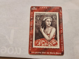 Polynesia-(FP-037)-La Jeune Fille De Bora-Bora............French-(23)-(A950912403)-(30units)-(tirage-20.000)-used Card - Französisch-Polynesien
