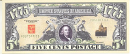 NOVELTY MONEY - FIVE CENTS POSTAGE - Other & Unclassified