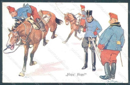 Artist Signed Schoenpflug F. Army Soldier Horse B.K.W.I. 441-1 Postcard HR2476 - Otros & Sin Clasificación