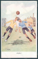 Artist Signed Schoenpflug F. Men Soccer Sport B.K.W.I. 228-2 Postcard HR2482 - Otros & Sin Clasificación