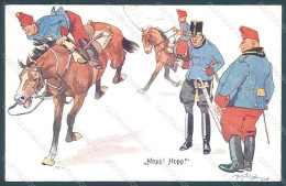 Artist Signed Schoenpflug F. Army Soldier Horse B.K.W.I. 441-10 Postcard HR2453 - Autres & Non Classés