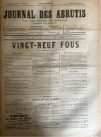 1877 LE JOURNAL DES ABRUTIS - VINGT NEUF FOUS - CLAMART - BOIS COLOMBES - MEUDON - 1850 - 1899