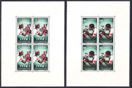 GABON BLOC N°    4 & 5 ** MNH Neufs Sans Charnière, TB (CLR331) Croix Rouge - 1966 - Gabon (1960-...)