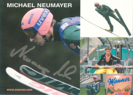 1) Autogramm AK Skispringer Michael Neumayer Bad Reichenhall Berchtesgaden Fischen Im Allgäu DSV Ski Jumping Olympia - Autografi