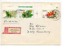 Germany, East 1978 Registered Cover; Premnitz To Vienenburg; Medicinal Plants Stamps - Covers & Documents