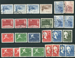 SWEDEN 1958 Complete Issues Used  Michel 434-45 - Used Stamps