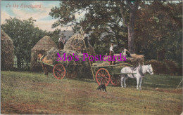 Farming Postcard - In The Stackyard, Hay Carts   DZ153 - Paysans