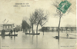 91  CORBEIL - INONDATIONS DE 1910 - CHAMP DE FOIRE (ref 1250) - Corbeil Essonnes
