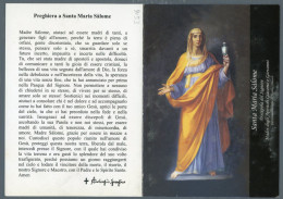 °°° Santino N. 9153 - Santa Maria Salome - Veroli °°° - Religion & Esotericism