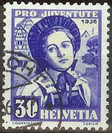 Schweiz Suisse Pro Juventute 1936: ZÜRICH Zu WI 80 Mi 309 Yv 301 Mit Eck-Stempel KÜSNACHT ?.XII.36 (Zumstein CHF 46.00) - Usados