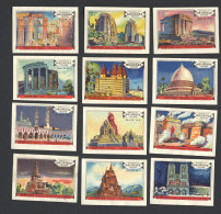 Meurisse - Ca 1930 - 18 - Temples, Tempels - Full Serie - Other & Unclassified