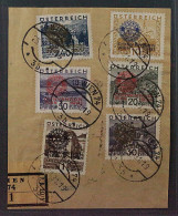Österreich 518-23, Rotary 1931, Briefteil Mit TAGESSTEMPELN, SELTEN, KW1500,- € - Oblitérés