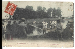 60  Compiegne - Le 54 E D'infanterie Passant L'aisne En Radeau A Choisy Au Bac - Compiegne