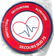 Ecusson PVC SECOURS SUD 73 ROUGE - Bomberos