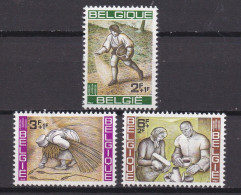 BELGIUM,1963, Hinged Stamp(s), Freedom Of Hunger , M1303-1305 , Scan 10393, - Unused Stamps