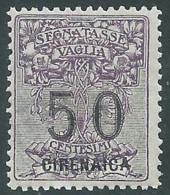 1924 CIRENAICA SEGNATASSE PER VAGLIA 50 CENT MNH ** - P39-10 - Cirenaica