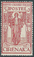 1926 CIRENAICA PRO ISTITUTO COLONIALE 40 CENT MH * - P41-10 - Cirenaica