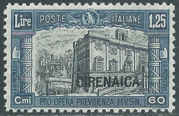1927 CIRENAICA MILIZIA 1,25 LIRE MNH ** - P41-10 - Cirenaica