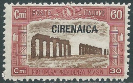 1927 CIRENAICA MILIZIA 60 CENT MNH ** - P41-10 - Cirenaica