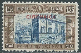 1929 CIRENAICA MILIZIA 1,25 LIRE MNH ** - P41-10 - Cirenaica