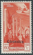 1943 CIRENAICA POSTA AEREA SOPRASTAMPATO 60 CENT MNH ** - P41-10 - Cirenaica