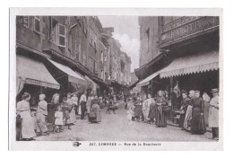 Commerce De Boucherie - Métier Boucher - Magasin De Boucherie François Parot Rue De La Boucherie à Limoges - CPA Animée - Winkels