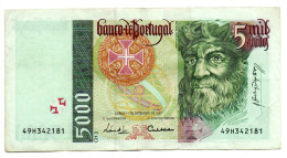 5000 Escudos Note - Billet De 5000 Escudos - Septembre 1997 - TB - Portogallo