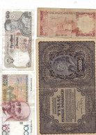 Lot De 38 Billets Italie 10 Allemegne 21 Pologne 1 Espagne 1 Saudi Arabian 1 Belgique 1 Plus 3 - Lots & Kiloware - Banknotes