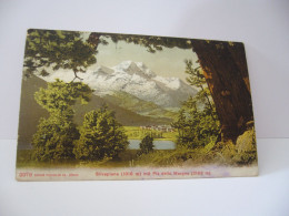 SILVAPLANA MIT PIZ DELLA MARGNA SUISSE GR GRISONS CPA 1907 - Silvaplana