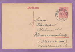 GANZSACHE MIT STEMPEL " BERKACH ". - Cartes Postales