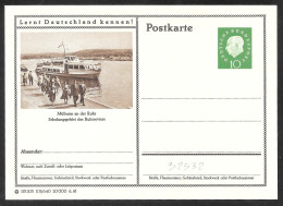 Germania/Germany/Allemagne: Intero, Stationery, Entier, Battello, Boat, Bateau - Schiffe