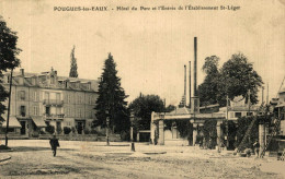 POUGUES LES EAUX HOTEL DU PARC ET L'ENTREE DE L'ETABLISSEMENT SAINT LEGER - Pougues Les Eaux