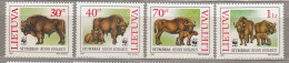 LITHUANIA 1996 Fauna Animals WWF MNH(**) Mi 599-602 # Lt725 - Unused Stamps