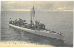 CPA Le HARPON - Destroyer D'Escadre - Ed. A. Bougault N°488 - Guerra