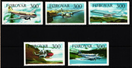 Färöer Inseln 125-129 Postfrisch #HV293 - Islas Faeroes