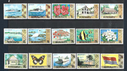 Kiribati 1979 Definitives No Filigrane Y.T. 16A/16P+32A ** - Kiribati (1979-...)