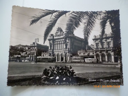 Cartolina Viaggiata "GENOVA Stazione Brignole" 1955 - Genova (Genoa)